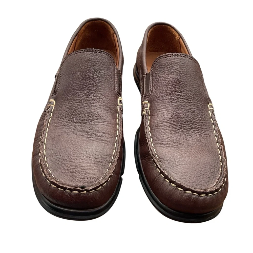 NWT Allen Edmonds Paxton Lace-up Sneaker Brown Leather Slip-On Loafers 9D‎
